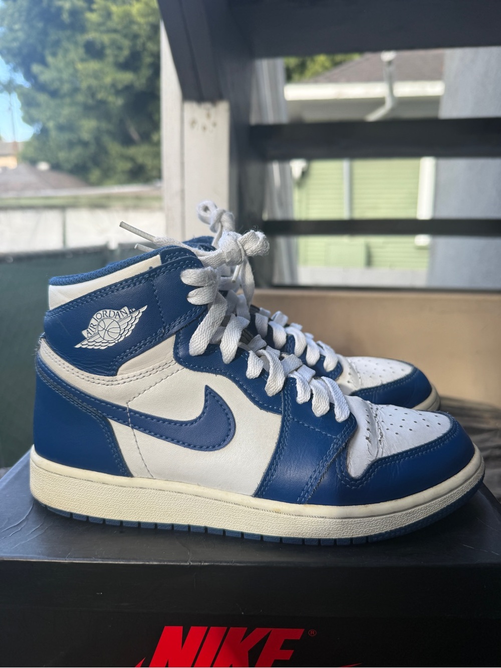 Jordan 1 High-Top Sneakers OG GS storm blue